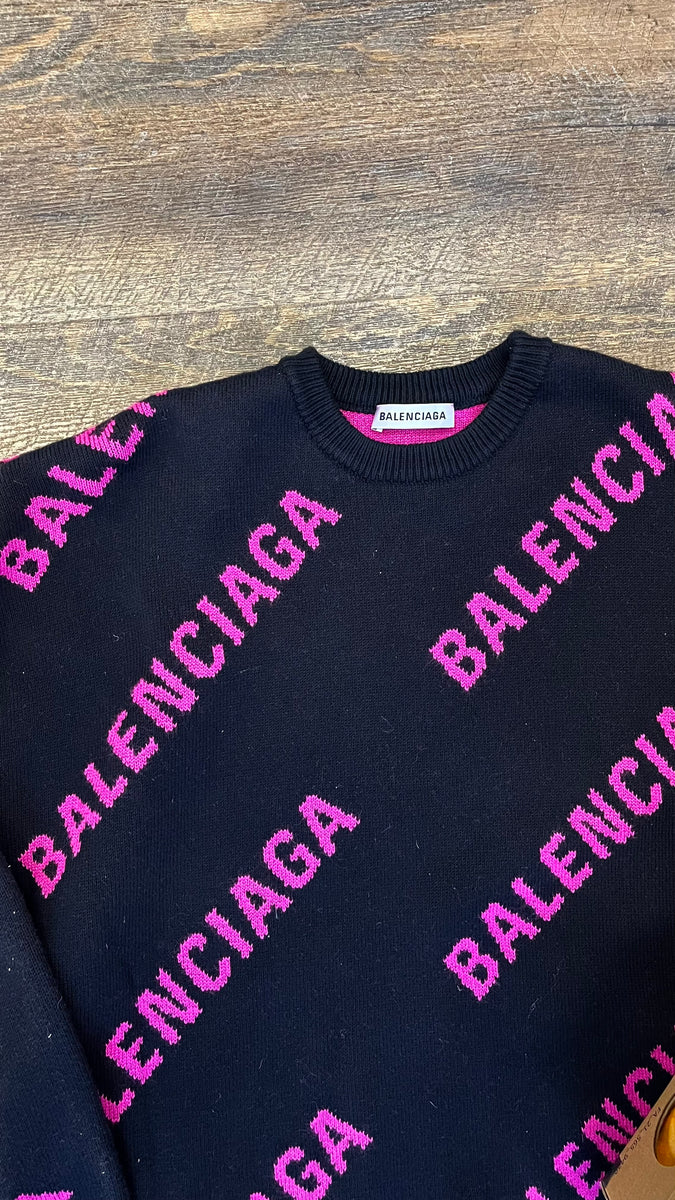 Balenciaga Allover Logo Sweater - – Senseless