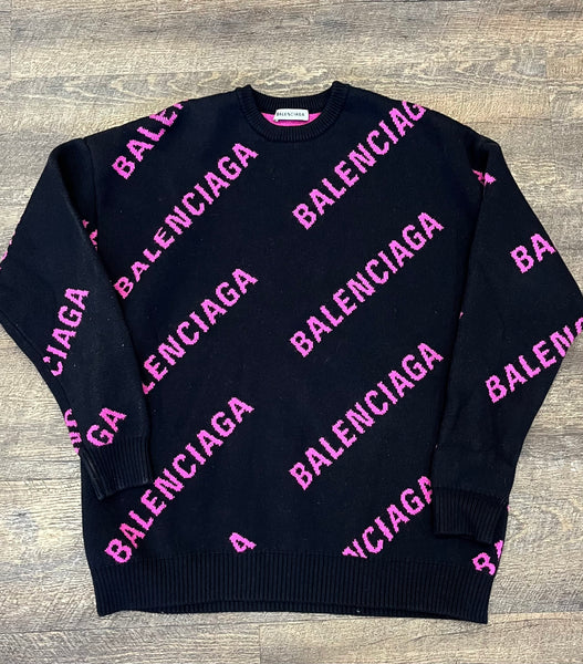 Balenciaga Allover Logo Sweater - – Senseless