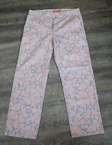 Supreme Work Pants (Khaki Floral Cards)