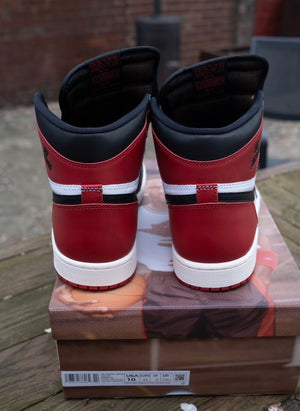 Air Jordan 1 Retro High OG (Black Toe Reimagined) Size 10