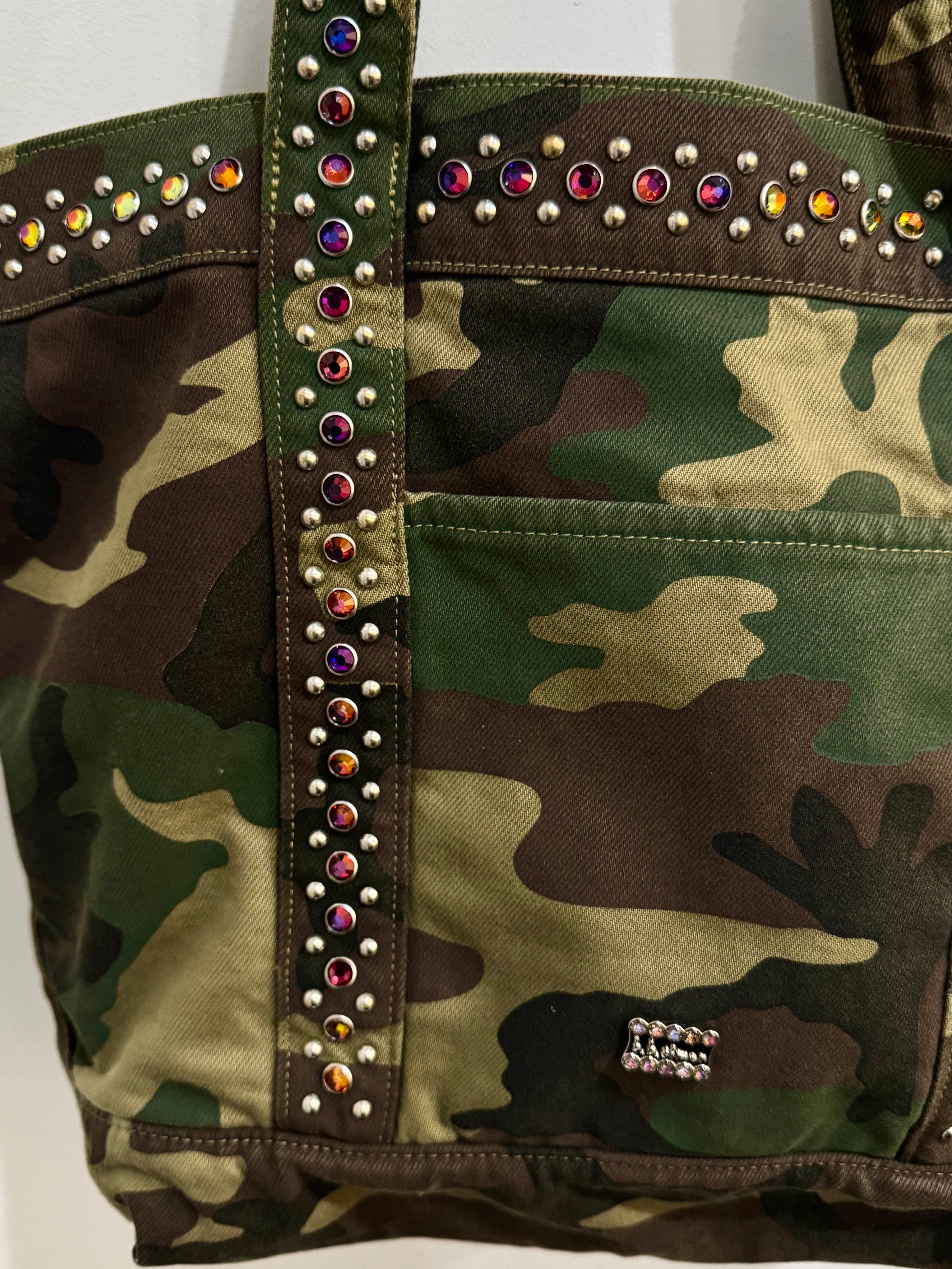 Supreme b.b Simon Denim Tote Bag (Woodland Camo)