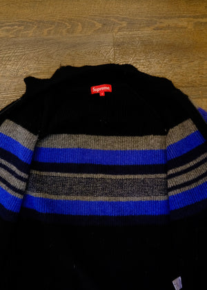 Supreme Brushed Wool Zip Up Sweater -