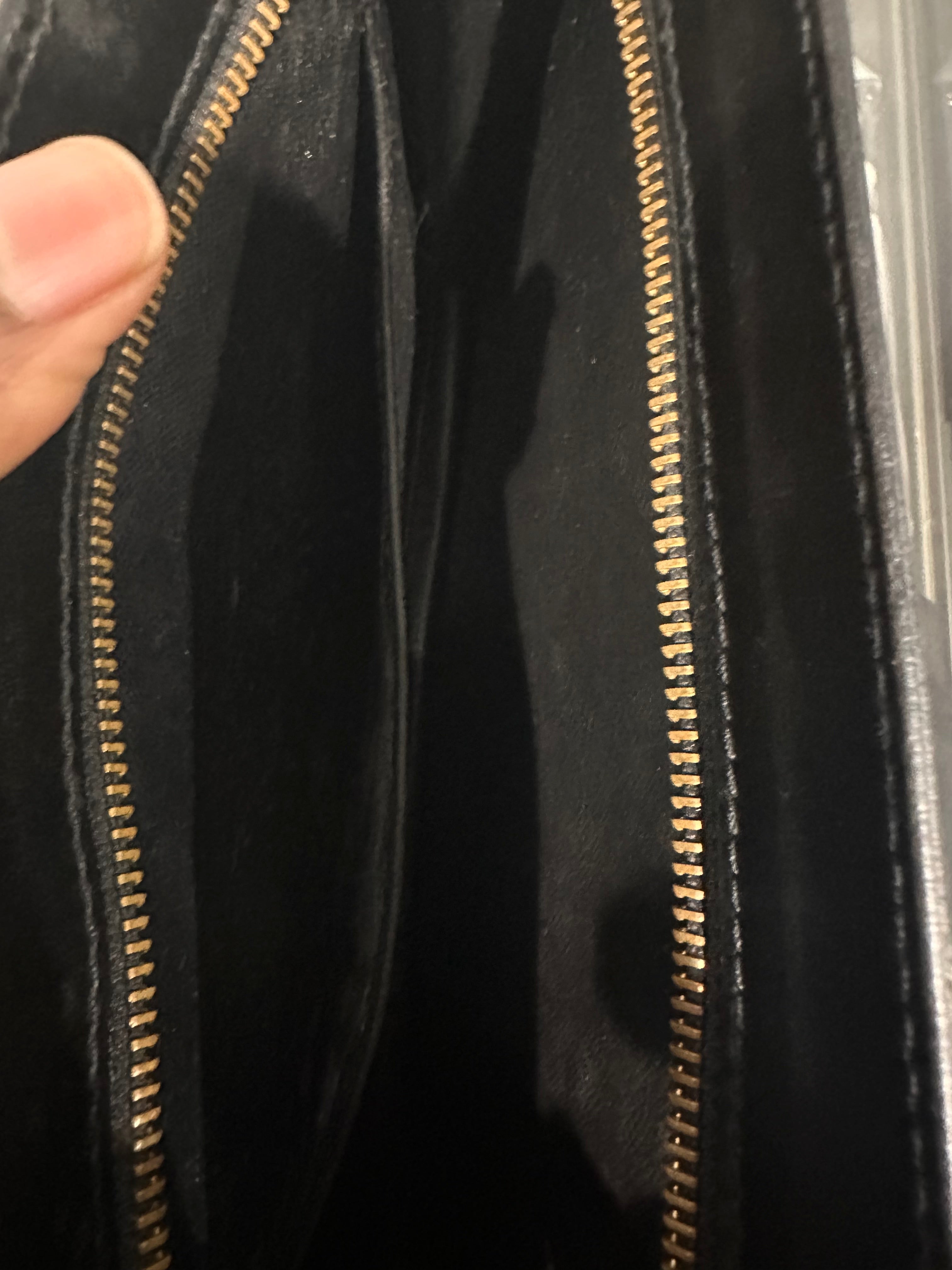 LOUIS VUITTON Pochette Homme Epi Leather Black Clutch Bag