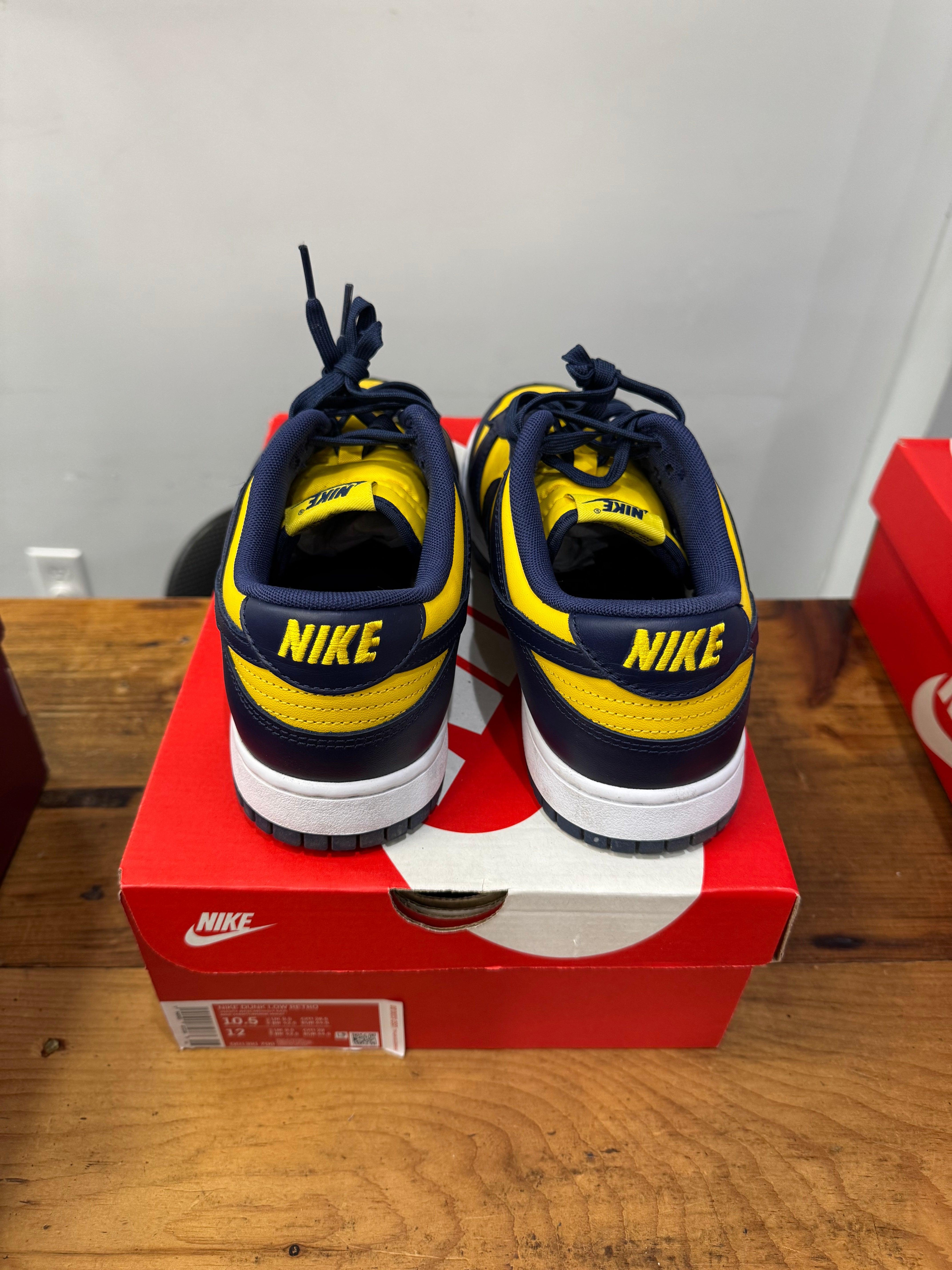 Nike Dunk Low “Michigan” Size 10.5