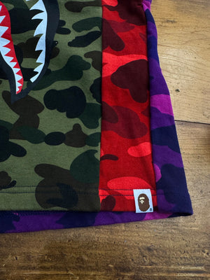 Bape Mix Camo Shark Shorts -