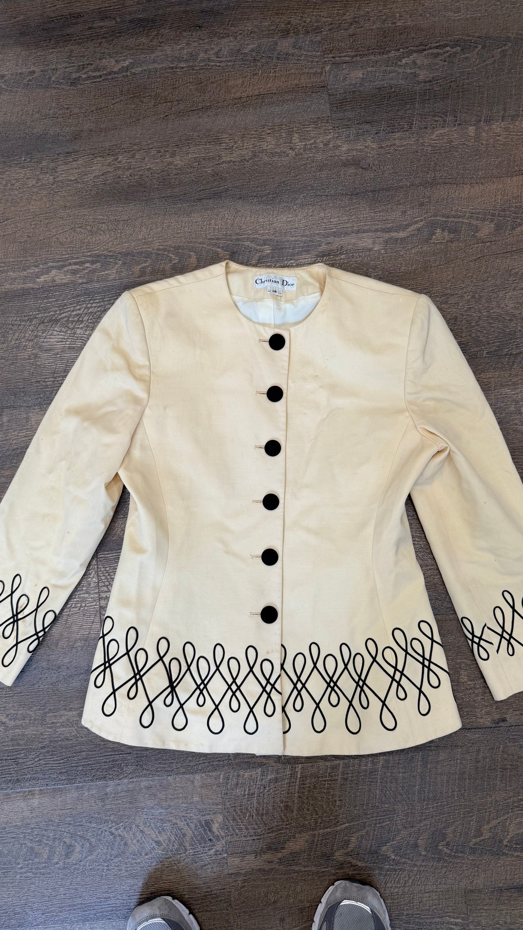 Vintage Christian Dior Blazer Top