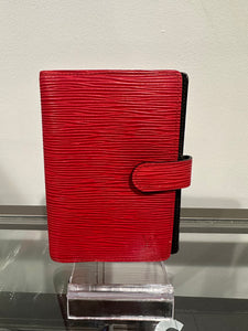Louis Vuitton Red Epi Leather Agenda Cover
