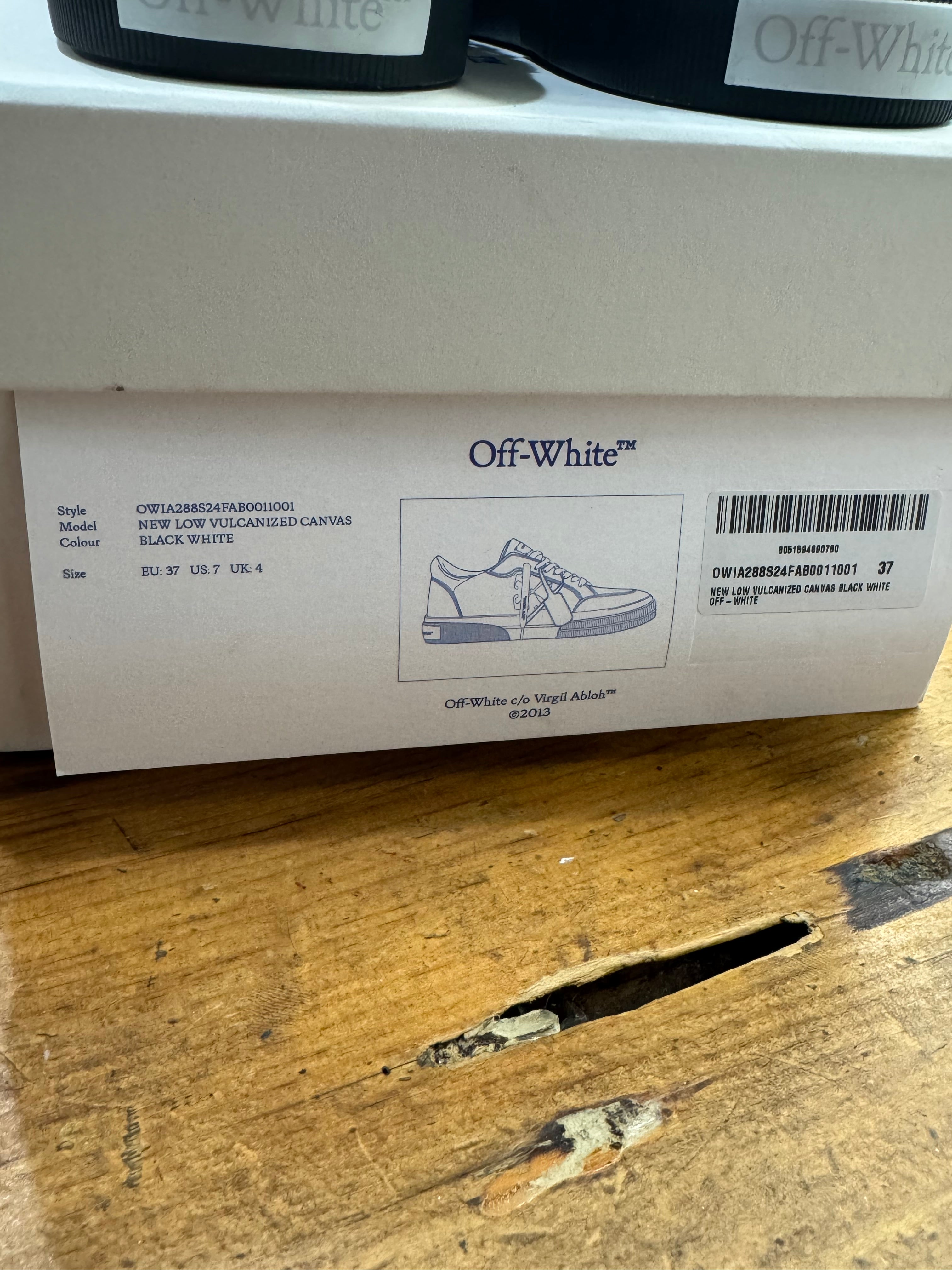 Off-white New Low Vulcanized (Size 37 EU)