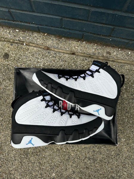 Jordan 9 university blue on sale