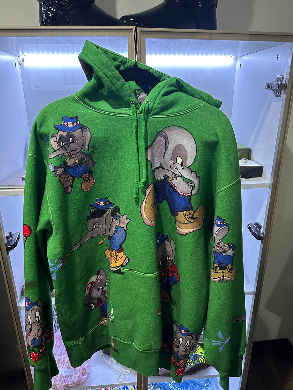 Supreme Elephant Hooded Sweatshirt (Green)