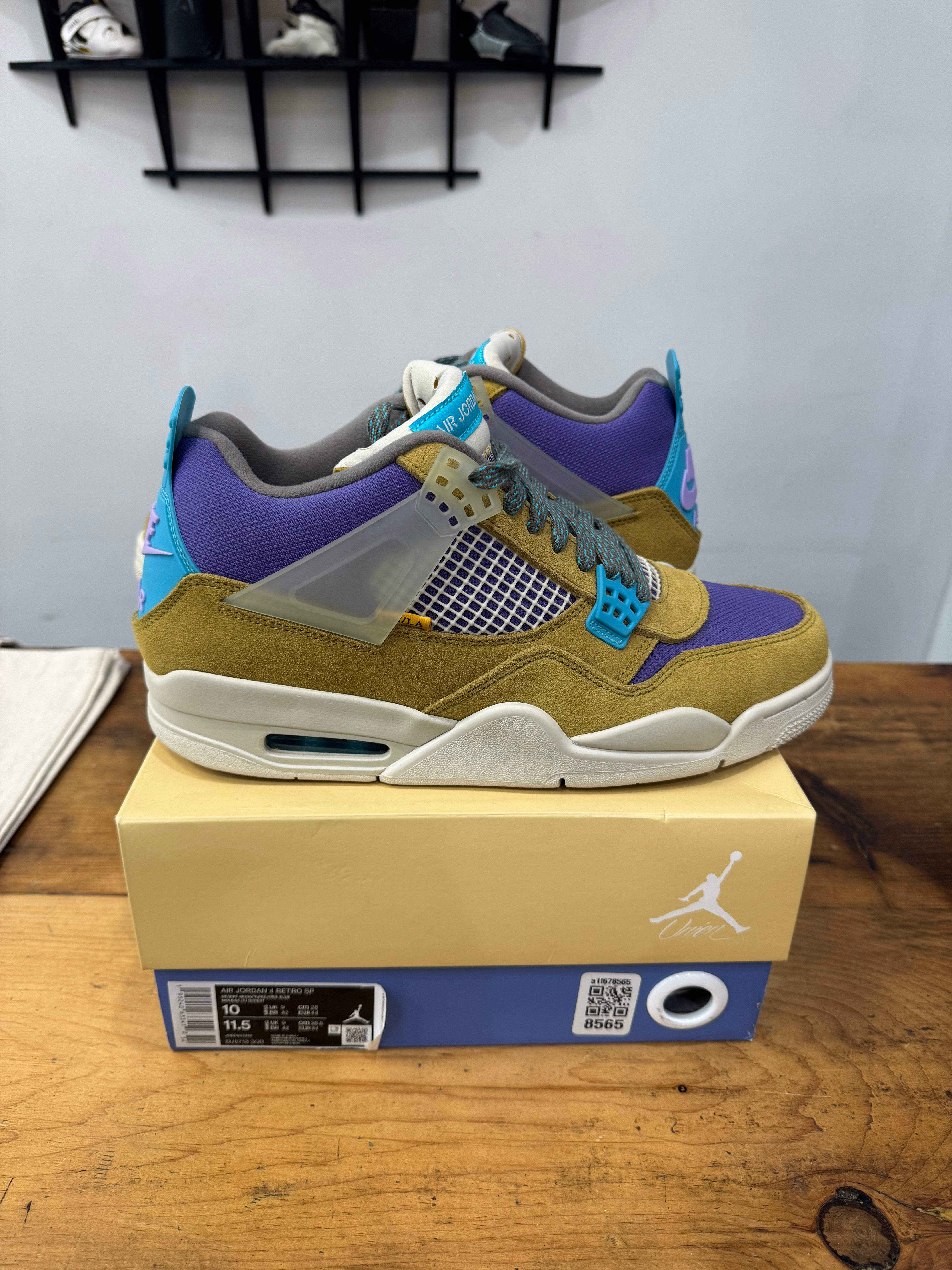 Air Jordan 4 x Union Desert Moss Size 10