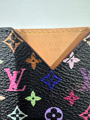 Louis Vuitton Black Monogram Multicolor Card Holder