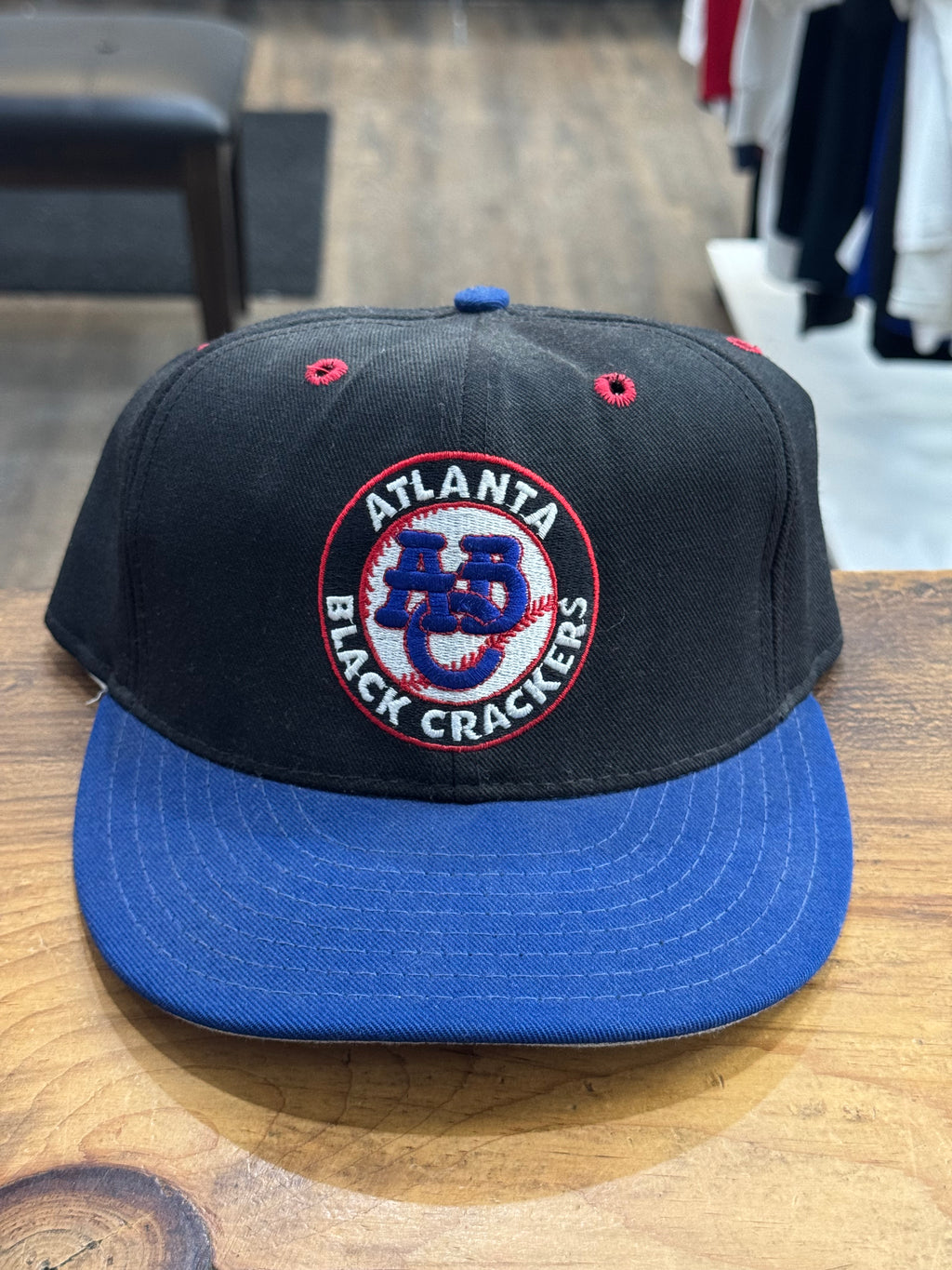 Atlanta Black Crackers Fitted Hat -