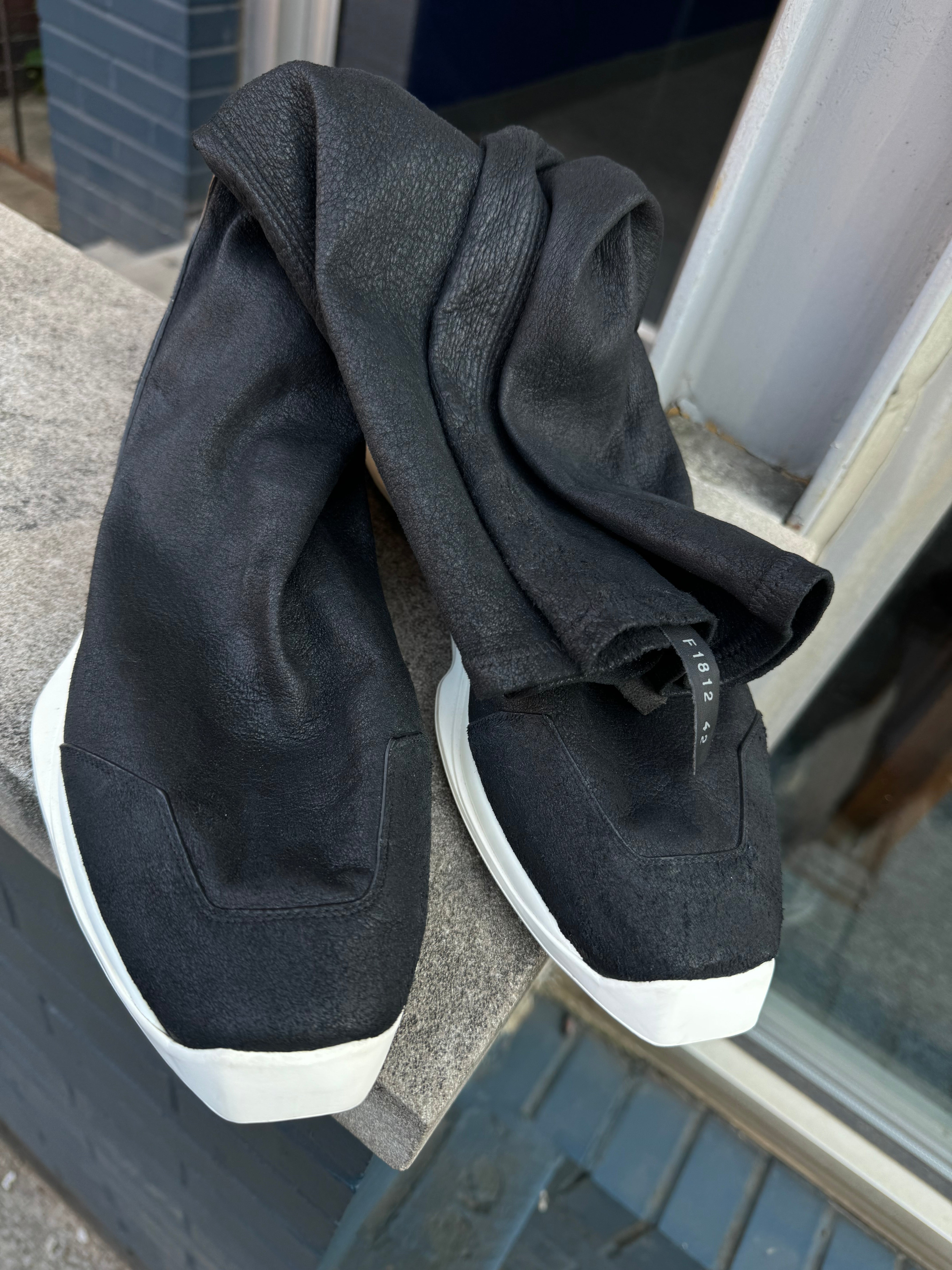 Rick Owens Oblique Runner Stretch Sock - Size 42