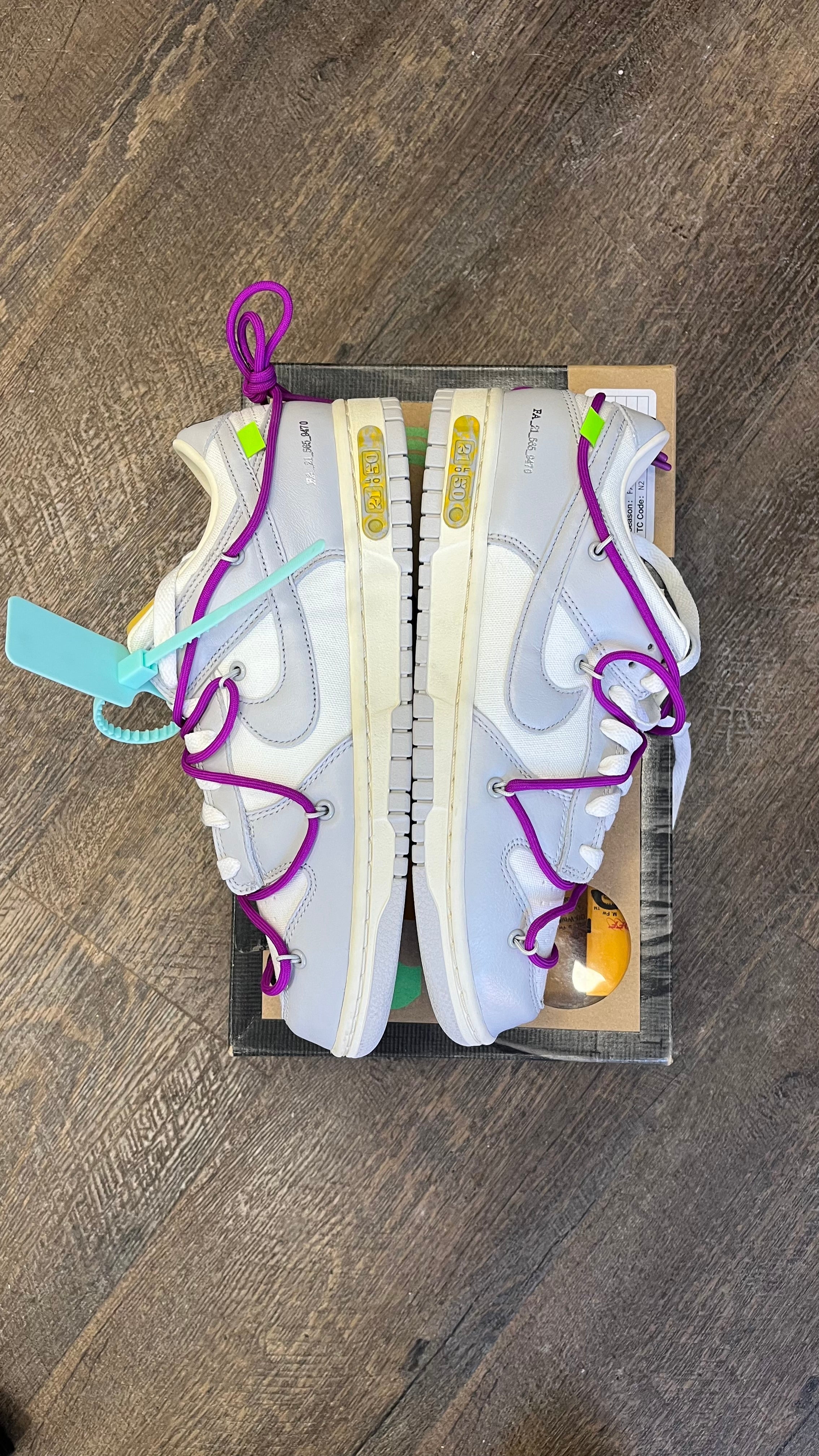 Nike Dunk Low x Off-white Lot 21 / Size 8.5