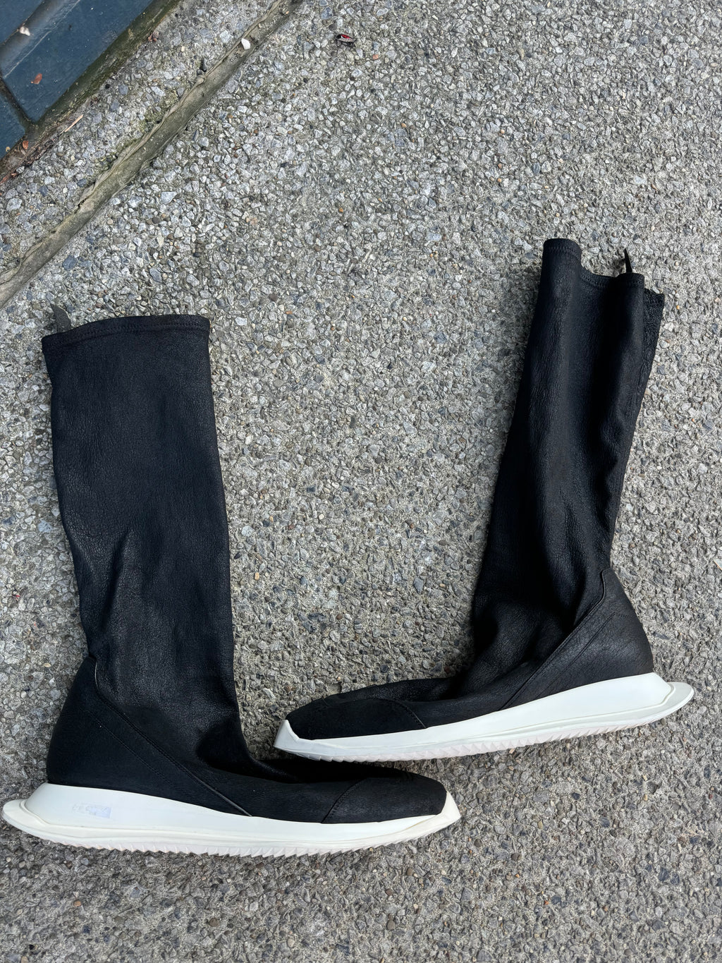 Rick Owens Oblique Runner Stretch Sock - Size 42