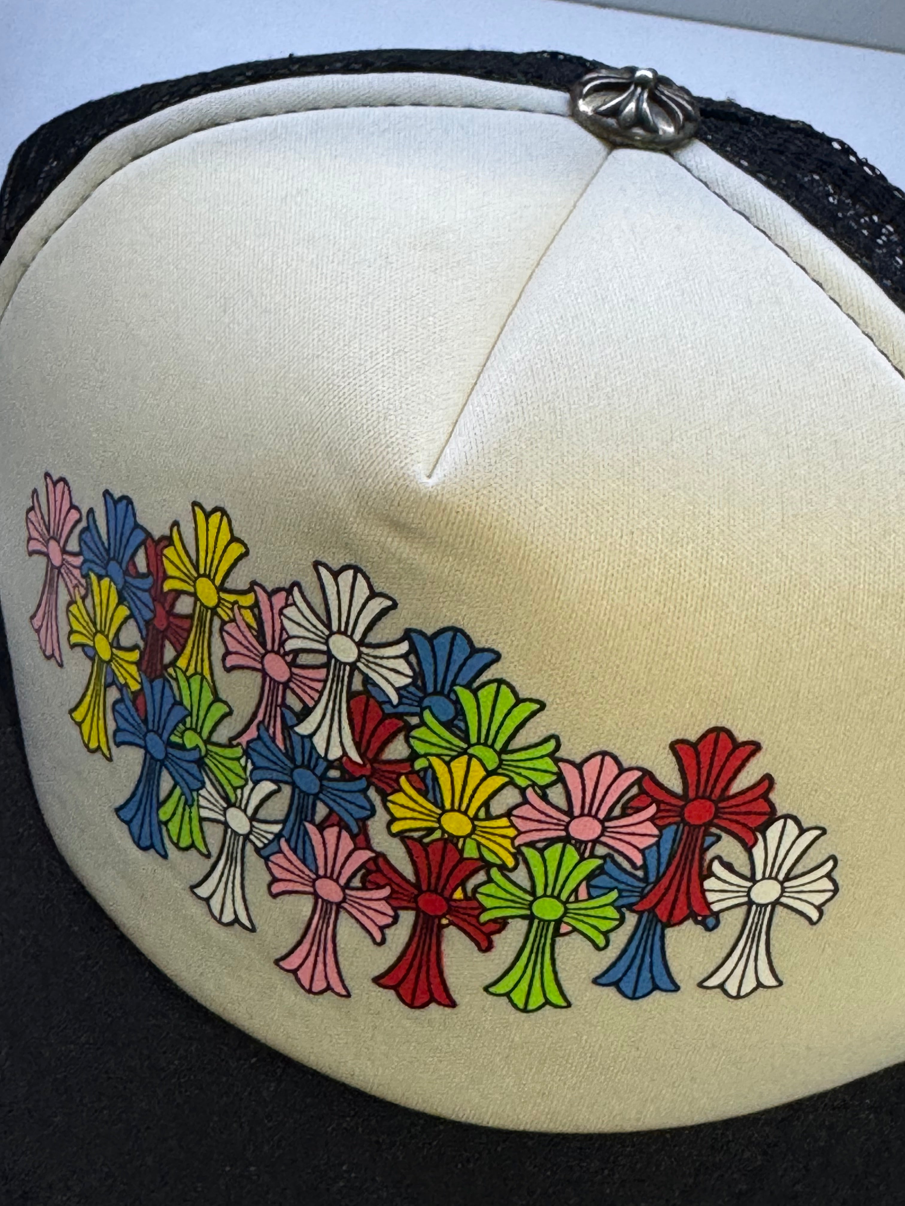 Chrome Hearts Multi Color Cross Trucker Hat -