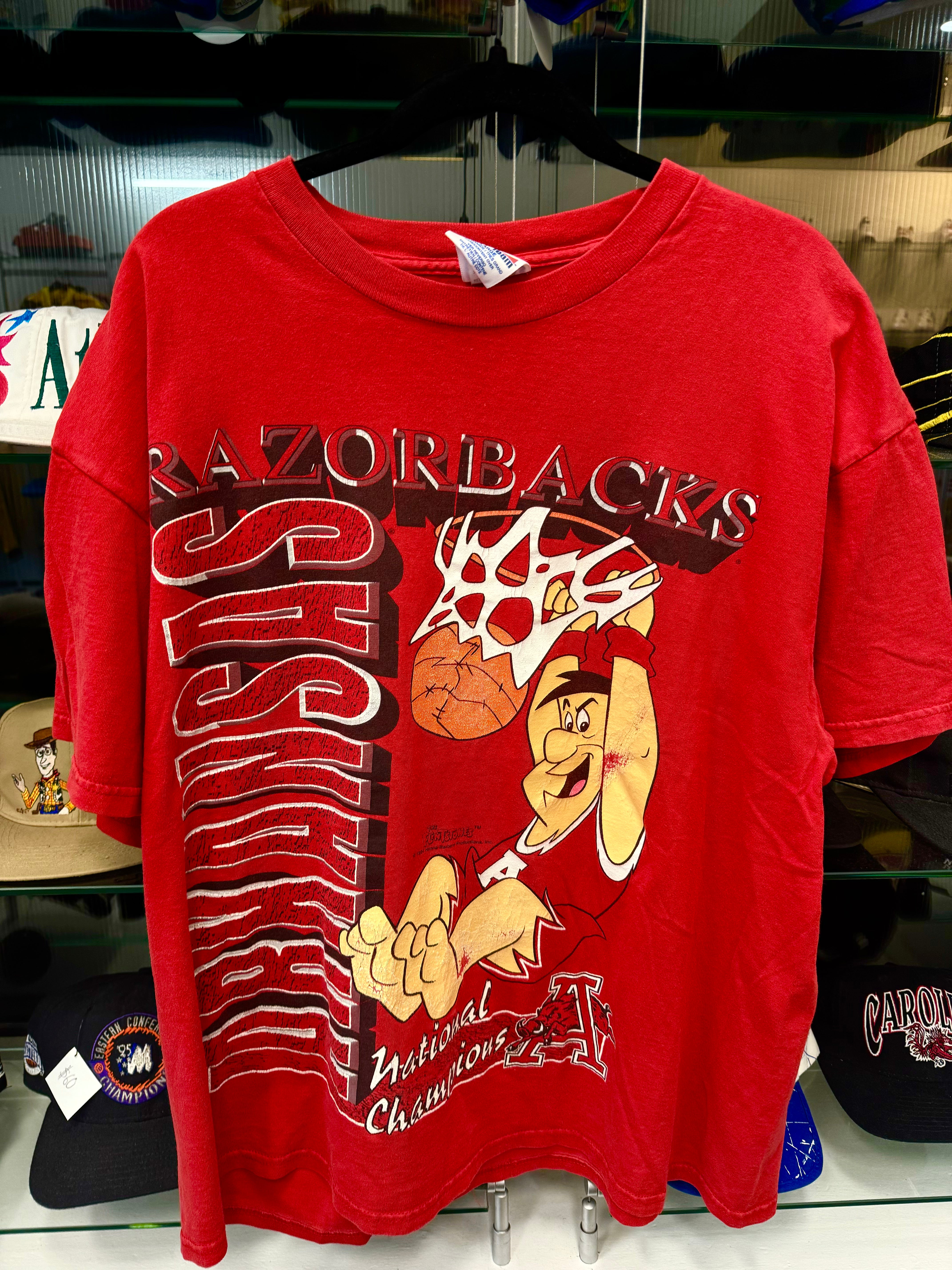 Arkansas Razorbacks (Flintstones) Basketball Tee -