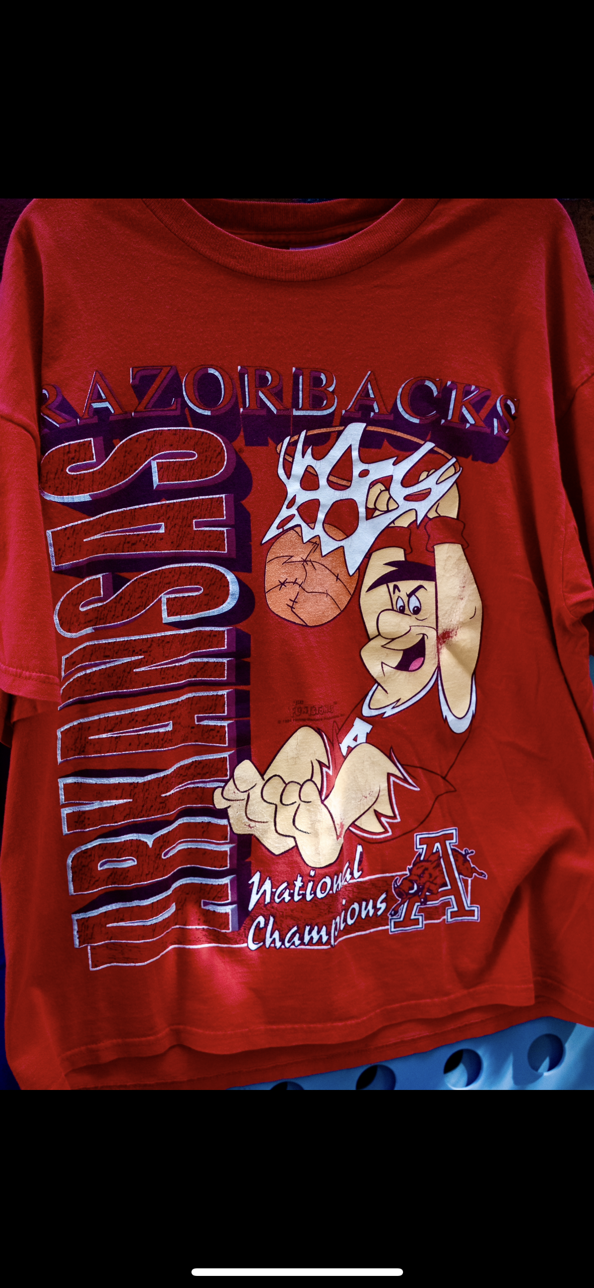 Arkansas Razorbacks (Flintstones) Basketball Tee -