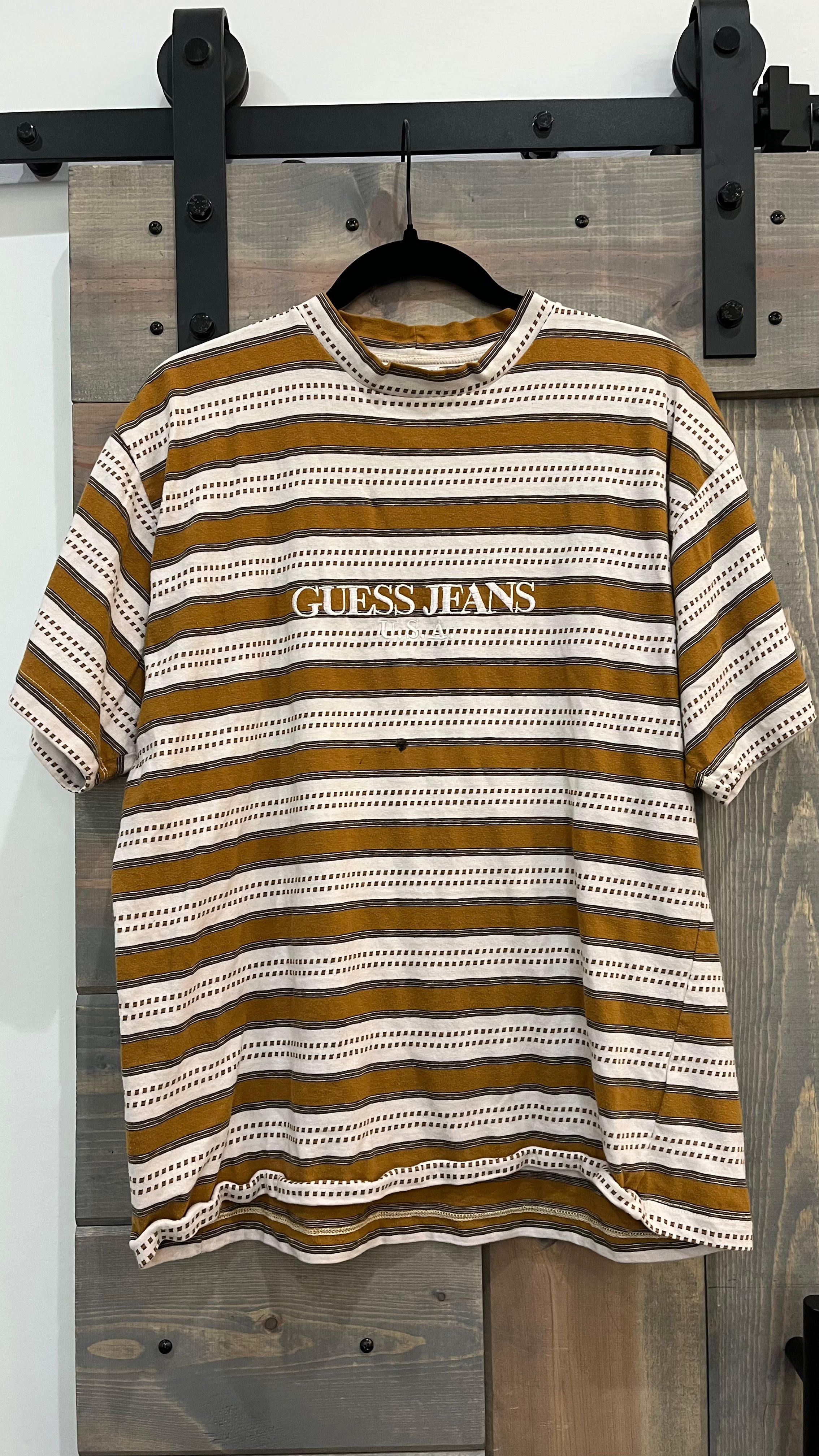 Guess hot sale striped shirts