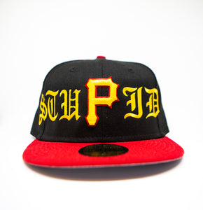 "Stupid" Pirates Fitted Hat