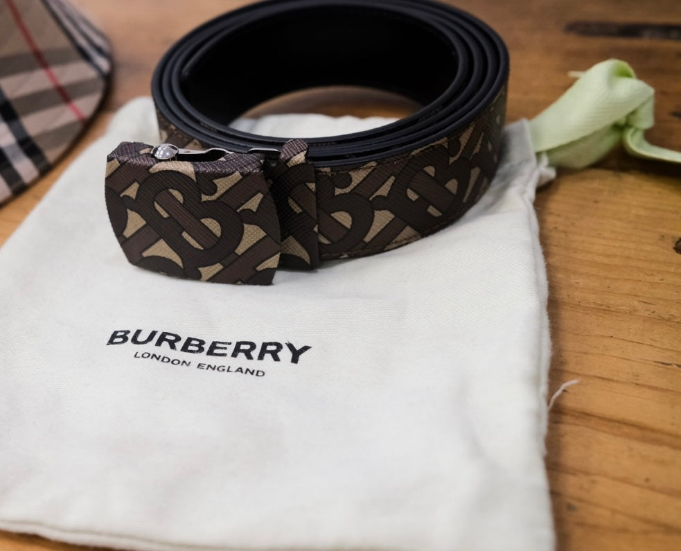 Burberry E-canvas Tartan Belt