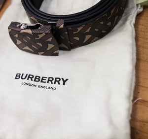 Burberry Monogram E-Canvas Belt