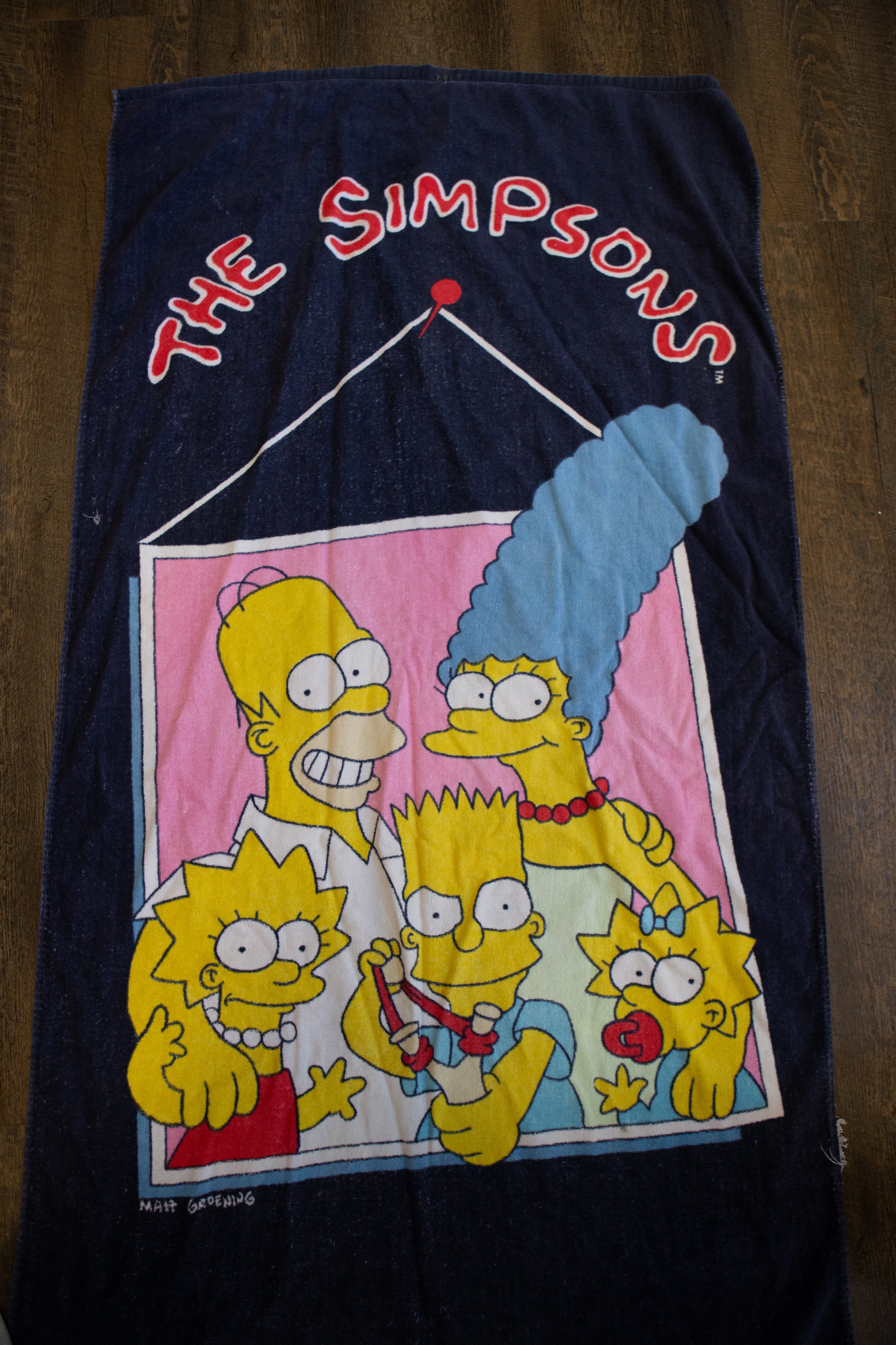 Vintage The Simpsons Beach Towel